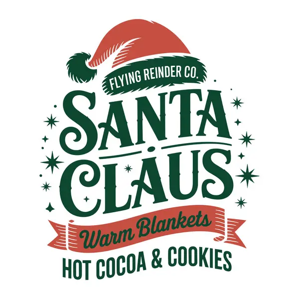 Uçan Ren Geyiği Eş Noel Baba Tişört Tasarımı Sıcak Battaniye ve Kurabiye