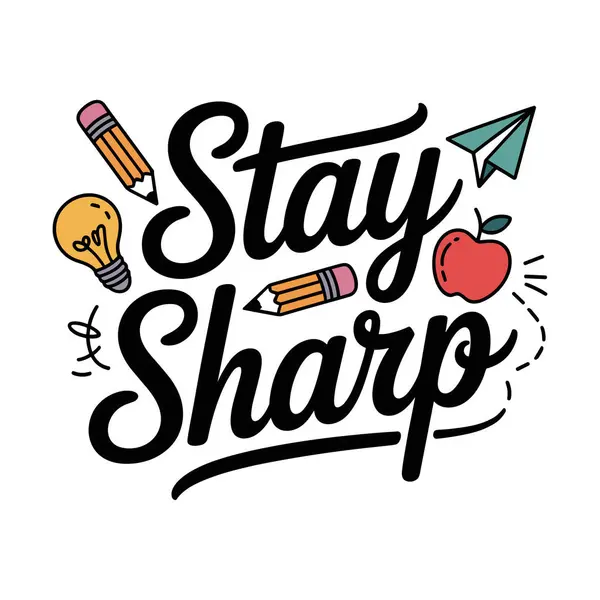 Odaklanmış öğrenciler ve akademik başarılılar için keskin t-shirt tasarımı çalış