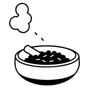 Beyaz arka planda sigara izmaritleri olan minimalist siyah siluet kül tablası