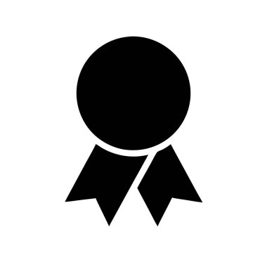 siyah ödül ikon madalyası sembolü