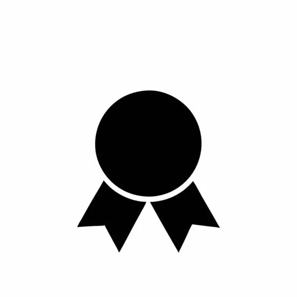 Kurdeleli, dairesel madalyanın siyah silueti.