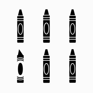 Altı eşsiz siyah boya kalemi farklı tasarımlar ve pozlar.