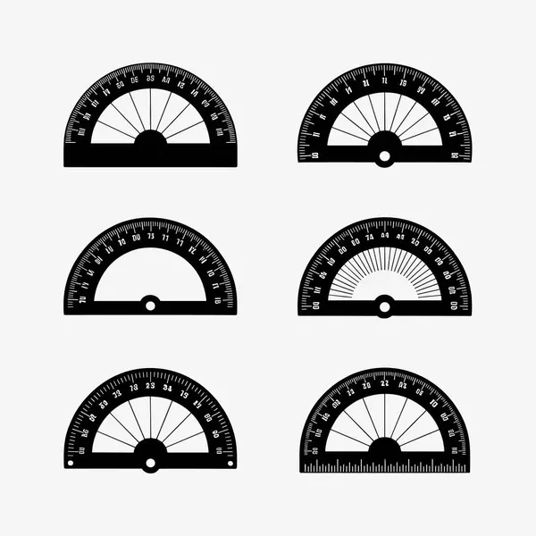 Ekran silueti 6 farklı biçim ve açılar beyaz arkaplan üzerinde siyah vektör