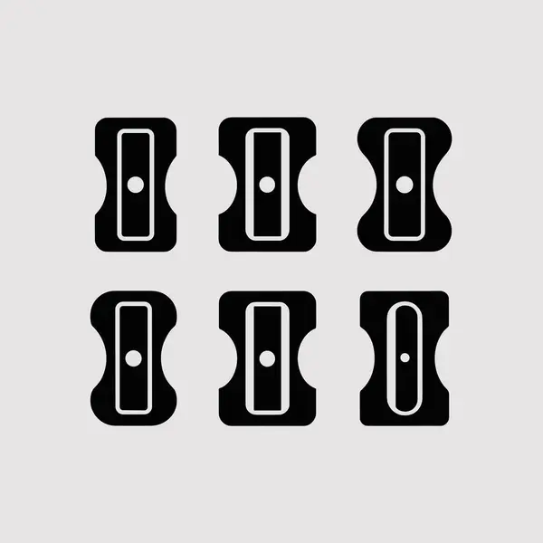 Altı eşsiz siyah bileyici silueti farklı tasarımlar ve pozlar