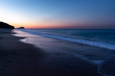 the sunrise at the mediterranean