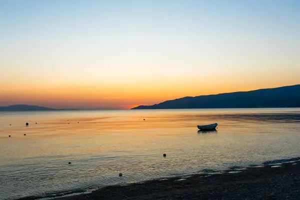 beautiful sunset at the marmara sea ,gemlik