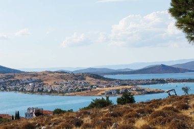 23 Eylül 2022 'de Balikesir' de yazlık evler ve Ege Denizi