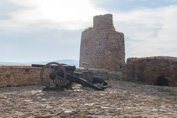 Old cannon on the ruins of the fortress in Kastamonu, Turkey