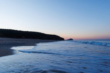 Mersin 'deki Akdeniz' de güzel bir gün doğumu