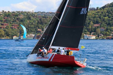 ARROUTADO team's sailboat and its squad in 24th Bosphorus Cup on 20 September 2025