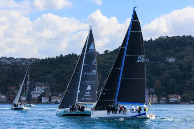 MAVERTA, AKKOK HOLDNG CHEESE, TAG CHEESE team's sailboats and squads in 24th Bosphorus Cup on 20 September 2025