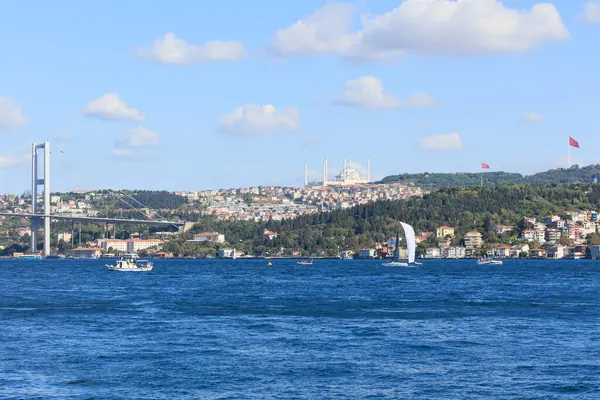 sailboats are racing under the cloudy sky  in 24th Bosphorus Cup on 20 September 2025