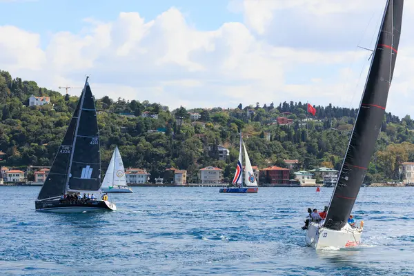 sailboats are racing under the cloudy sky  in 24th Bosphorus Cup on 20 September 2025