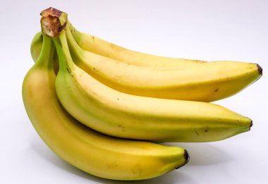 Beyaz Arkaplanda Muz Meyvesi İzole.