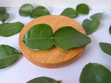 Servis panosunda Kaffir kireç yaprakları var. Özellikle Asya mutfağında, eşsiz lezzetleri ve aromaları için kullanılırlar. Bitkisel ilaçlar da dahil olmak üzere çeşitli uygulamalarda da kullanılmaktadırlar.