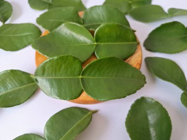 Servis panosunda Kaffir kireç yaprakları var. Özellikle Asya mutfağında, eşsiz lezzetleri ve aromaları için kullanılırlar. Bitkisel ilaçlar da dahil olmak üzere çeşitli uygulamalarda da kullanılmaktadırlar.