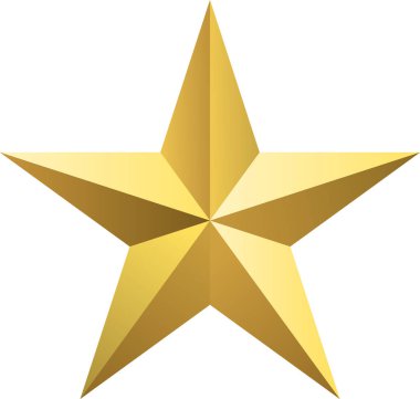 Yıldız ikonu. Beyaz arka planda izole edilmiş altın yıldız ikonu. Uygulamalar ve web siteleri için yıldız müşteri değerlendirme simgesi. Vektör illüstrasyonu. 10