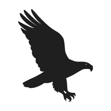 Bir Kartal Siluet Vektörü