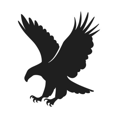Bir Kartal Siluet Vektörü
