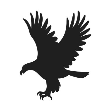 Bir Kartal Siluet Vektörü