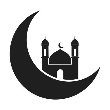 Çarpıcı bir siluet vektörü Hilal bir ay ve simgesel bir cami tasarımı içeriyor. Ramazan, bayram kutlamaları, İslami mimari, maneviyat ve kültürel şenlikler için idealdir. Bu zarif tasarım Isla 'nın özünü yakalar.