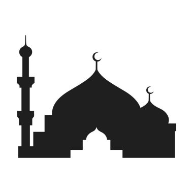 Klasik bir cami silueti taşıyıcı kubbeler ve minareler temiz ve zarif bir tasarıma sahip. İslam etkinliği tasarımları, Ramazan, bayram kutlamaları ve kültürel sanat projeleri için mükemmel.