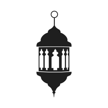 Ruhani ışık ve geleneği sembolize eden bir İslami fenerin ayrıntılı siyah siluet vektörü. Ramazan, bayram ve diğer İslami kutlamalar için mükemmel, bu Arap tarzı asma lambası tebrik kartları, davetiyeler, dekorasyonlar ve ben için ideal.