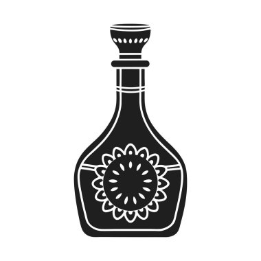 Güzel tasarlanmış, Meksika 'dan esinlenilmiş bir siluet. Cinco de Mayo kutlamaları, bar markaları, restoran menüleri ve şenlikli davetiyeler için ideal. Bu tek renkli vektör illüstrasyonu agav 'ın özünü yakalar