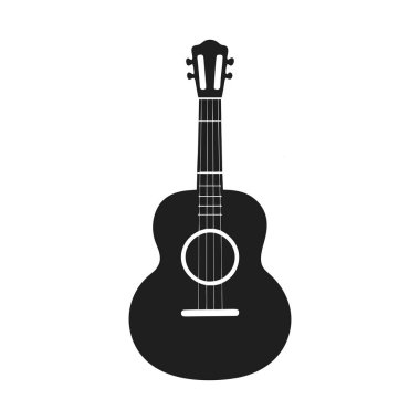 Klasik bir akustik gitarın yüksek kaliteli siyah siluet vektör çizimi. Müzikle ilgili tasarımlar, posterler, logolar, albüm kapakları ve yaratıcı dijital projeler için mükemmel. Müzisyenler, tasarımcılar ve müzik severler için ideal. Ölçeklenebilir olarak kullanılabilir 