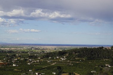 Barselona şehrinin manzarası