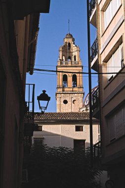 Valencia, İspanya 'daki eski kilise manzarası