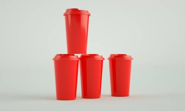 Kağıt bardak, içecek bardağı, işaret bardağı efekti, yüksek çözünürlüklü resim