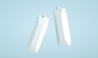 Meyve suyu ve süt için 1L ambalaj kutusunun yüksek çözünürlüklü resmi