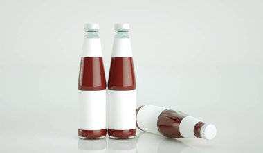 Şişe domates sosunun yüksek çözünürlüklü resmi