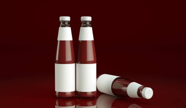 Şişe domates sosunun yüksek çözünürlüklü resmi