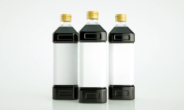 Soya soslu soya sosunun yüksek çözünürlüklü resmi.