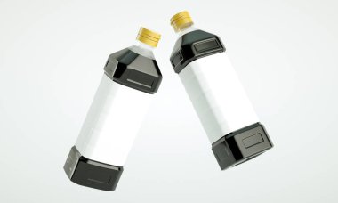 Soya soslu soya sosunun yüksek çözünürlüklü resmi.