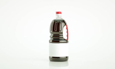 Soya soslu soya sosunun yüksek çözünürlüklü resmi.