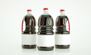 Soya soslu soya sosunun yüksek çözünürlüklü resmi.