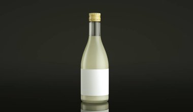 Şişe pirinç şarabının yüksek çözünürlüklü resmi