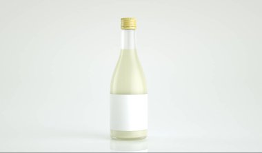 Şişe pirinç şarabının yüksek çözünürlüklü resmi