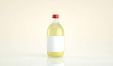 Şişe pirinç şarabının yüksek çözünürlüklü resmi