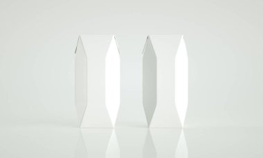 Süt ve yoğurt paketleme kutusunun yüksek çözünürlüklü resmi