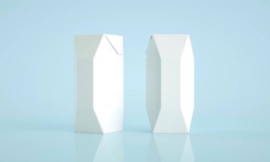 Süt ve yoğurt paketleme kutusunun yüksek çözünürlüklü resmi