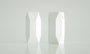 Süt ve yoğurt paketleme kutusunun yüksek çözünürlüklü resmi