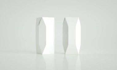 Süt ve yoğurt paketleme kutusunun yüksek çözünürlüklü resmi