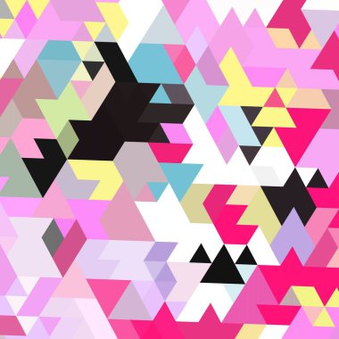 Geometrik mozaik soyut desen