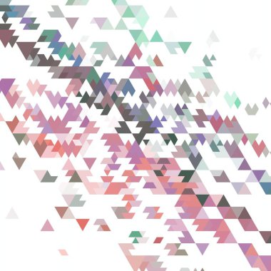 Farklı açılara sahip renkli mozaik desen