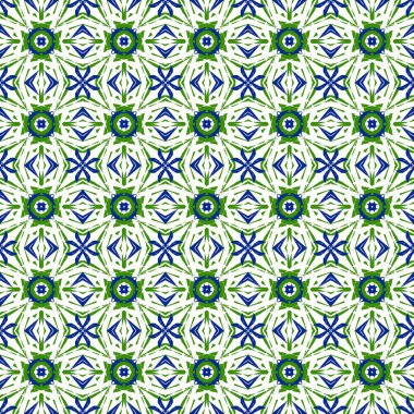 Soyut çiçeklerle kusursuz desen