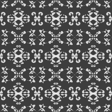 siyah ve beyaz geometrik süsler. 3 boyutlu vektör